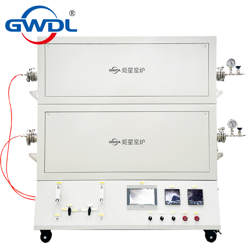 双气炉双管扩散炉，双炉管管式炉